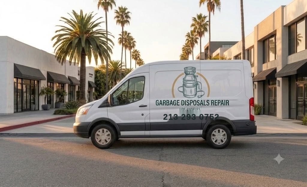 Garbage Disposal LA branded service van providing mobile on-site repair across Los Angeles
