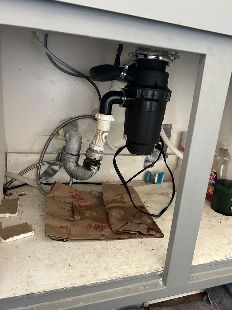 Complete replacement with new black piping system