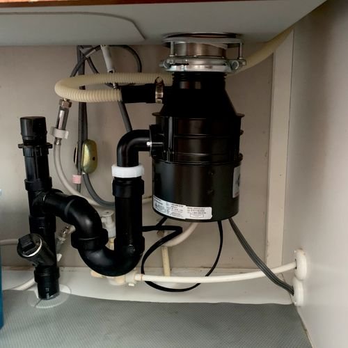 InSinkErator disposal replacement with updated plumbing