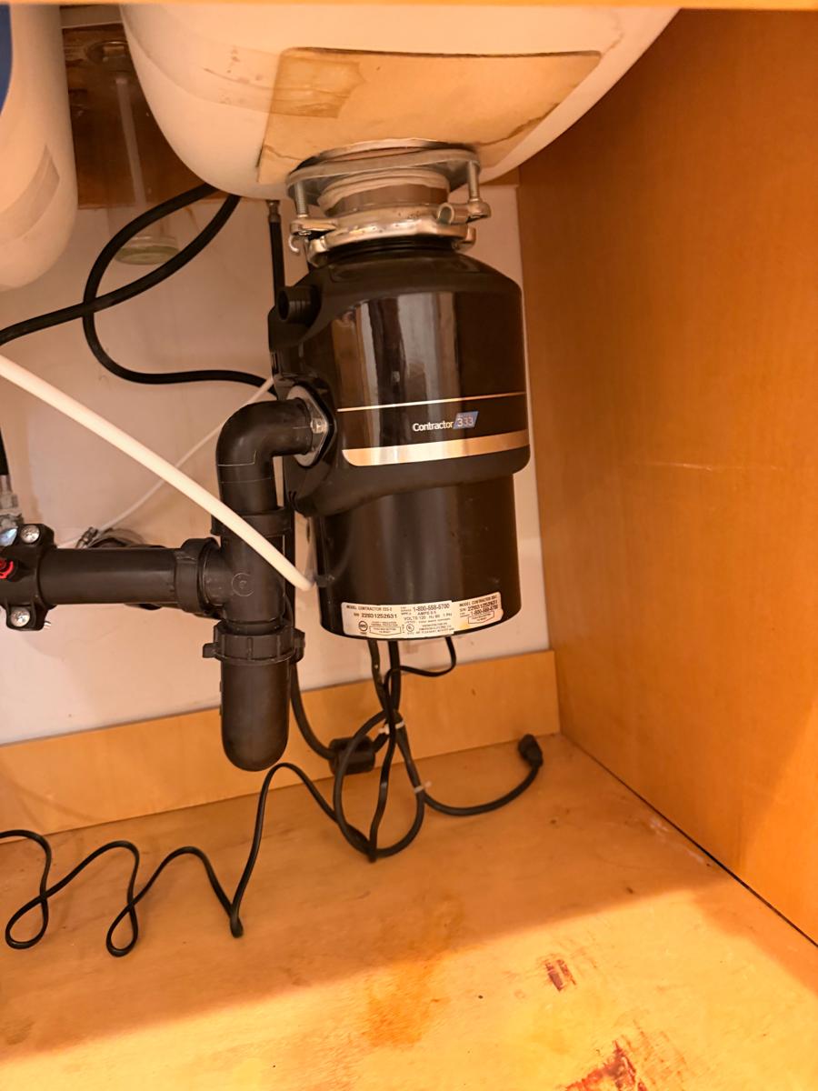 InSinkErator Contractor 333 with dishwasher line connected – Sherman Oaks